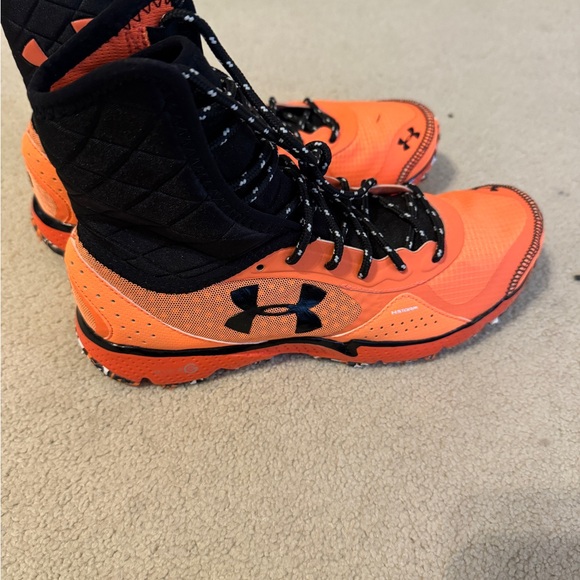 Under Armour Other - Under Armour Black and Orange Athletic High-Tops